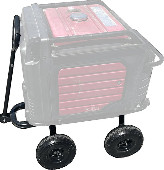Custom Install Parts All Terrain Wagon Cart Buggy Wheel Kit with Never Flat Tires Fits Honda EU6500is EU7000is Inverter Generator