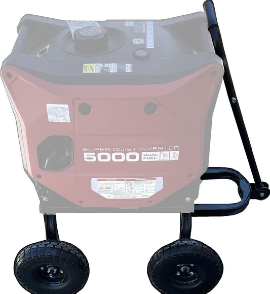 Custom Install Parts All Terrain Wagon Cart Buggy Wheel Kit with Solid Foam Never Flat Tires Fits Predator 50000 Inverter Generator